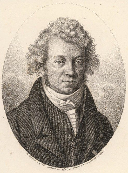 Engraved portrait of André-Marie Ampère