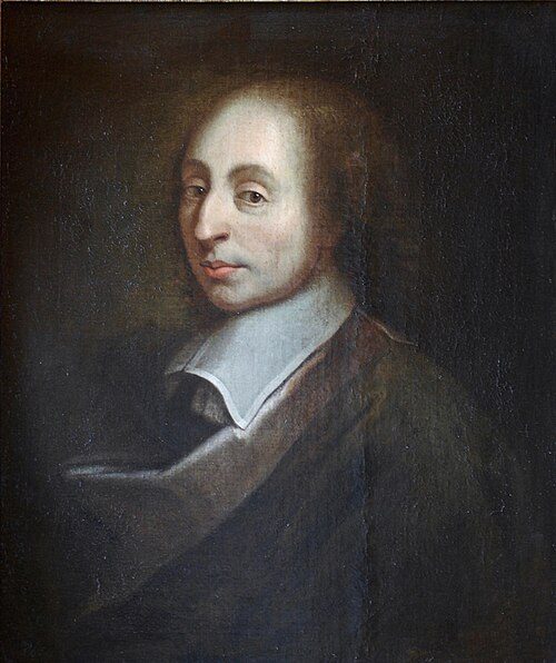 Painted portrait of Blaise Pascal